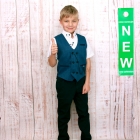 Детский комплект для мальчика (брюки+рубашка+жилет) (2032, 2032/1), Musti