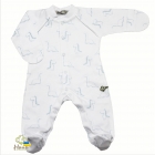 Детский комбинезон для новорожденного мальчика -  Діно-baby, белый-голубой (21-043), НЯНЯ