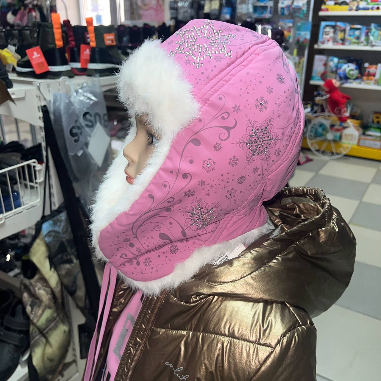 Зимова шапка для дівчинки "Каролина" №700, (Девід Стар)