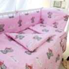 Детское постельное белье 3 элемента, Мишки розовое (0215), Украина
