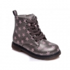 Демисезонные ботинки для девочки, серые со звездочками (R218355811), Weestep
