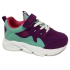 Детские кроссовки для девочки, мятно-фиолетовые (69105), Rodex Sport