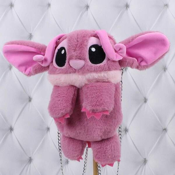 Мягкая игрушка рюкзак Стич розовый, 29см (00201-4), Копиця