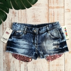 Дитячі джинсові шорти для дівчинки (8254), Sani