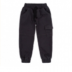 Детские брюки-джоггеры для мальчика, серый (Ш690), Бемби