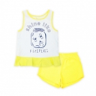 Детская летняя пижама для девочки желтая 104394, Smil (Смил)