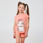 Детская летняя пижама для девочки, 104535, Smil (Смил)