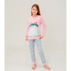 Дитяча піжама для дівчинки з котом, рожева 104688, Smil