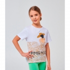 Летняя футболка для девочки белая (110745), Smil (Смил)