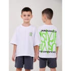 Летняя футболка для мальчика белая (110870-1), Smil (Смил)