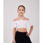 Дитячий топ для дівчинки молочний, Smil 110901-1