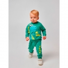 Комплект для хлопчика з динозавром толстовка і штани, зелений, 117400, Smil