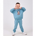 Дитячий костюм (худи + штани) для хлопчика блакитний (117527-1), Smil (Сміл)