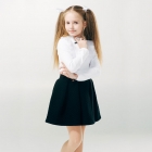 Школьная юбка для девочки - черная (120208, 120209), Smil