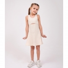 Летний сарафан для девочки в рубчик бежевый (120473-1), Smil (Смил)