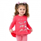 Детская туника для девочки "Только для девочек", розовый коралл (114695, 114696), Smil (Смил)