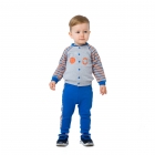 Дитячий костюм для хлопчика "Активний малюк", сірий меланж (117208), Smil (Смил)