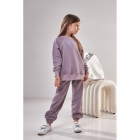 Дитячий спортивний костюм світшот та штани Алія ліловий (09667), Stimma