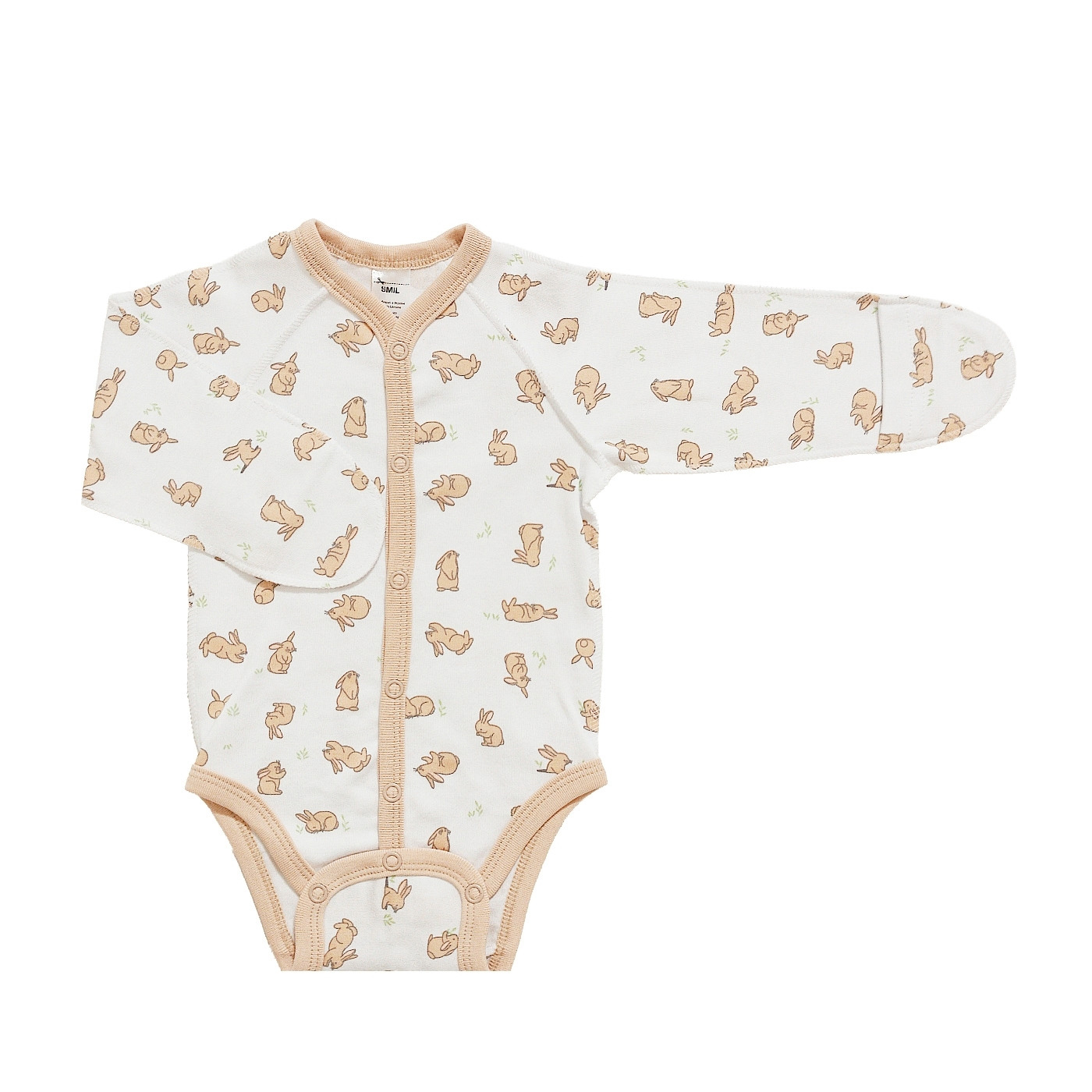 Боді-оранка з малюнком Зайчики (102786-1), Smil (Сміл)