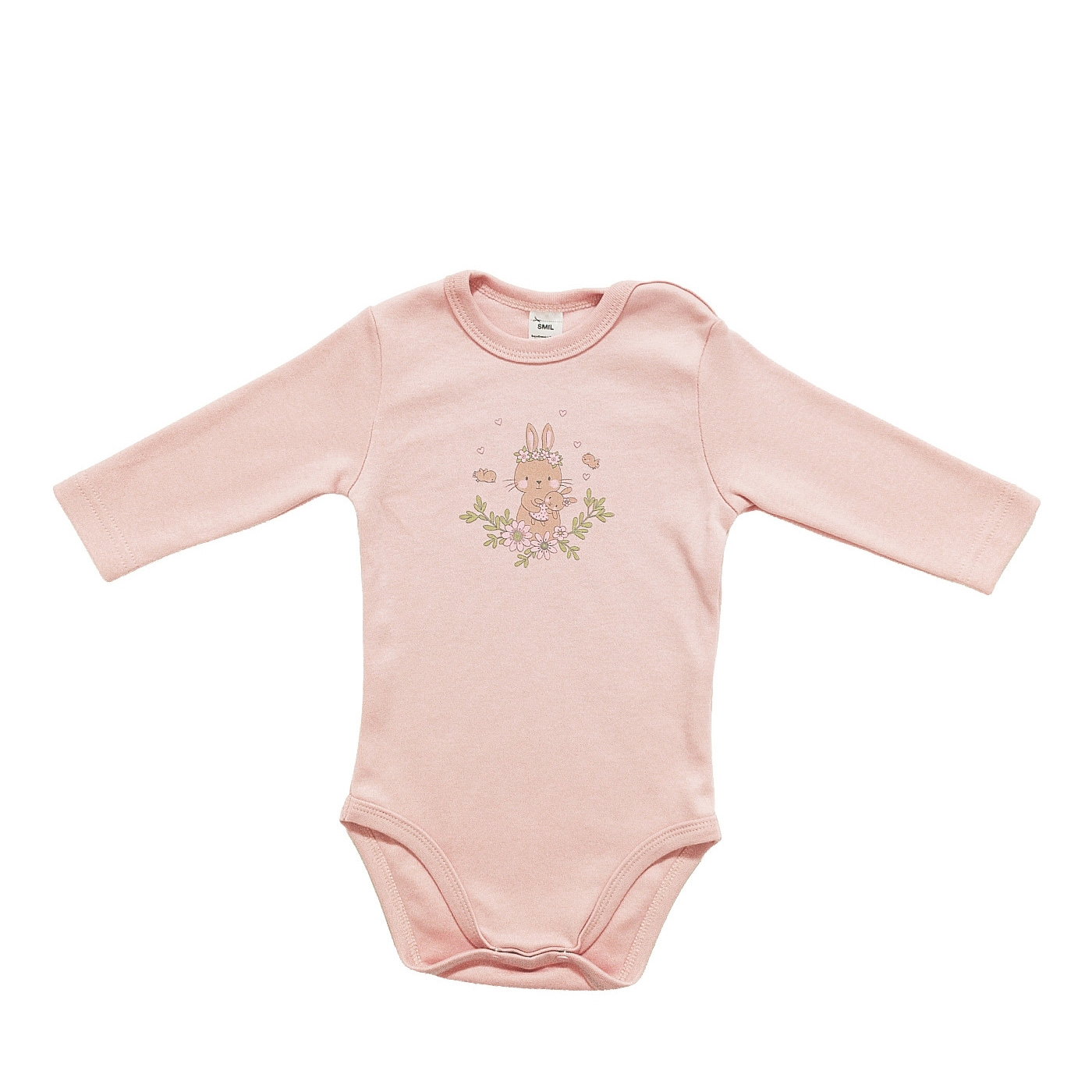 Боді для дівчинки рожевий Кролики (102787-1), Smil (Сміл)