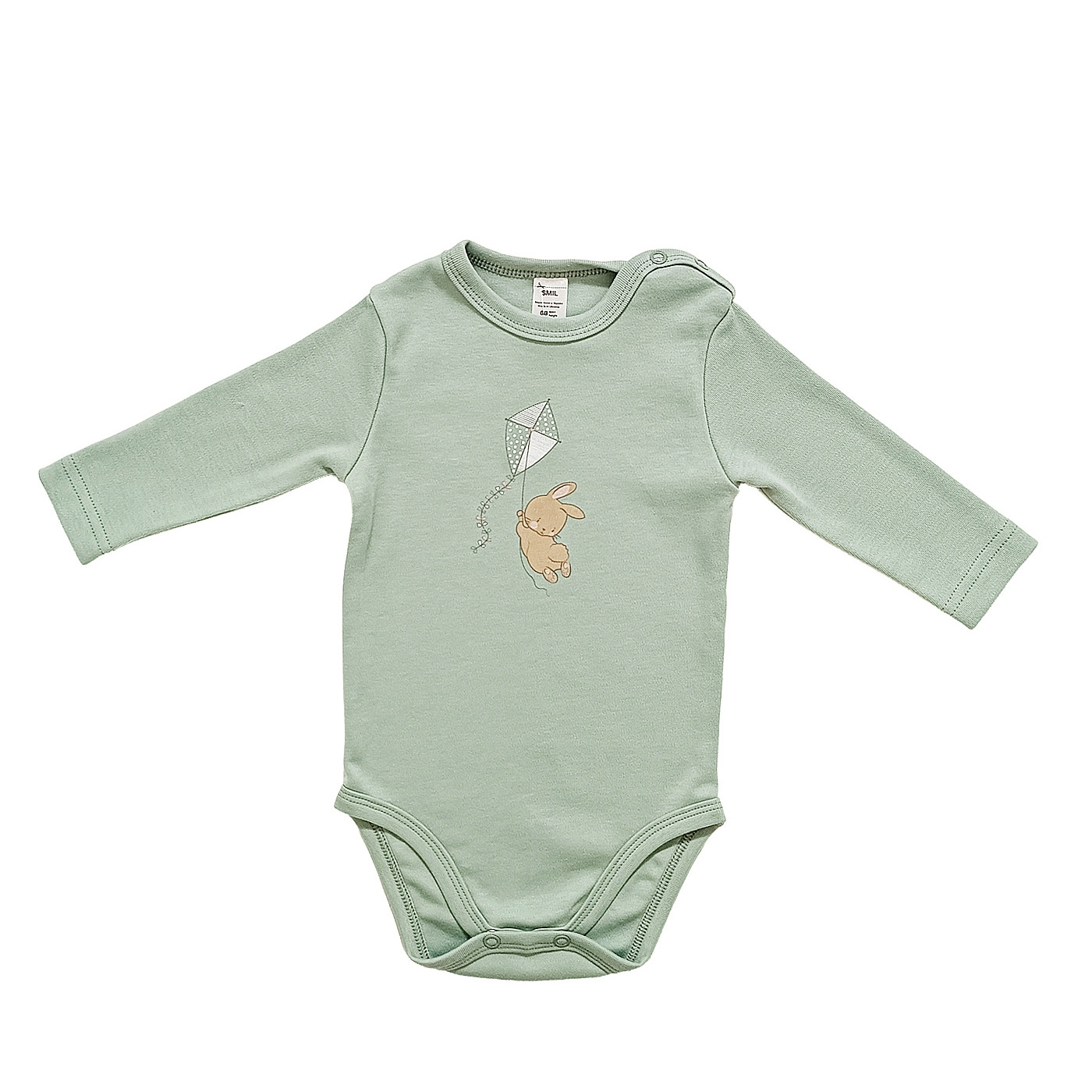 Боді для малюка зелений Зайчики (102787-1), Smil (Сміл)