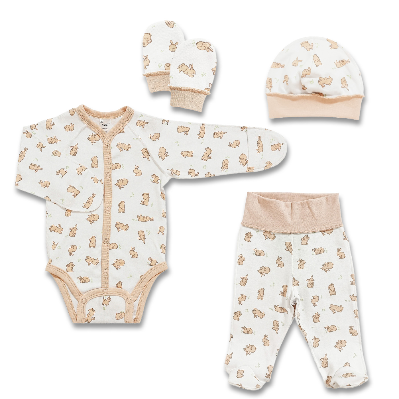Комплект для новонародженого 4 ін. Зайчики (), Smil (Смил)