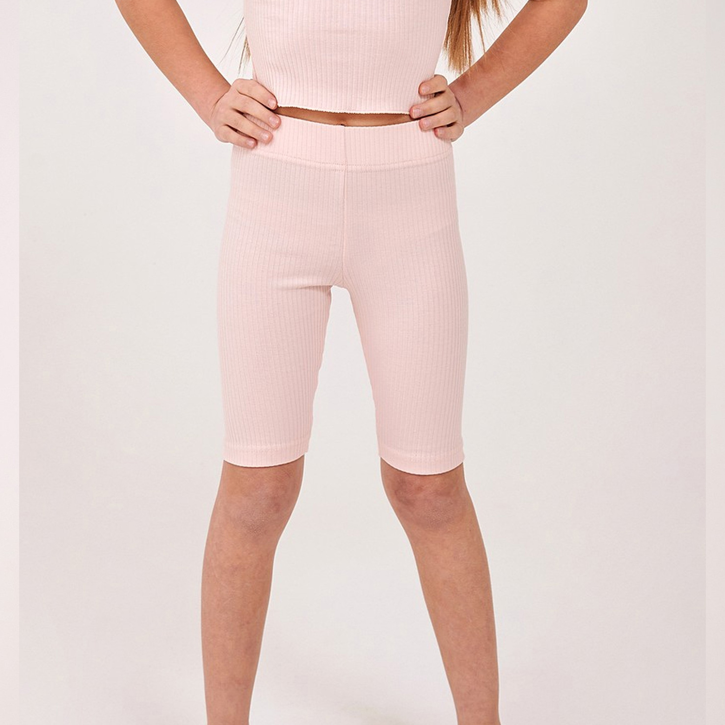 Велосипедки для дівчинки в рожевий рубчик (112466-1), Smil (Сміл)