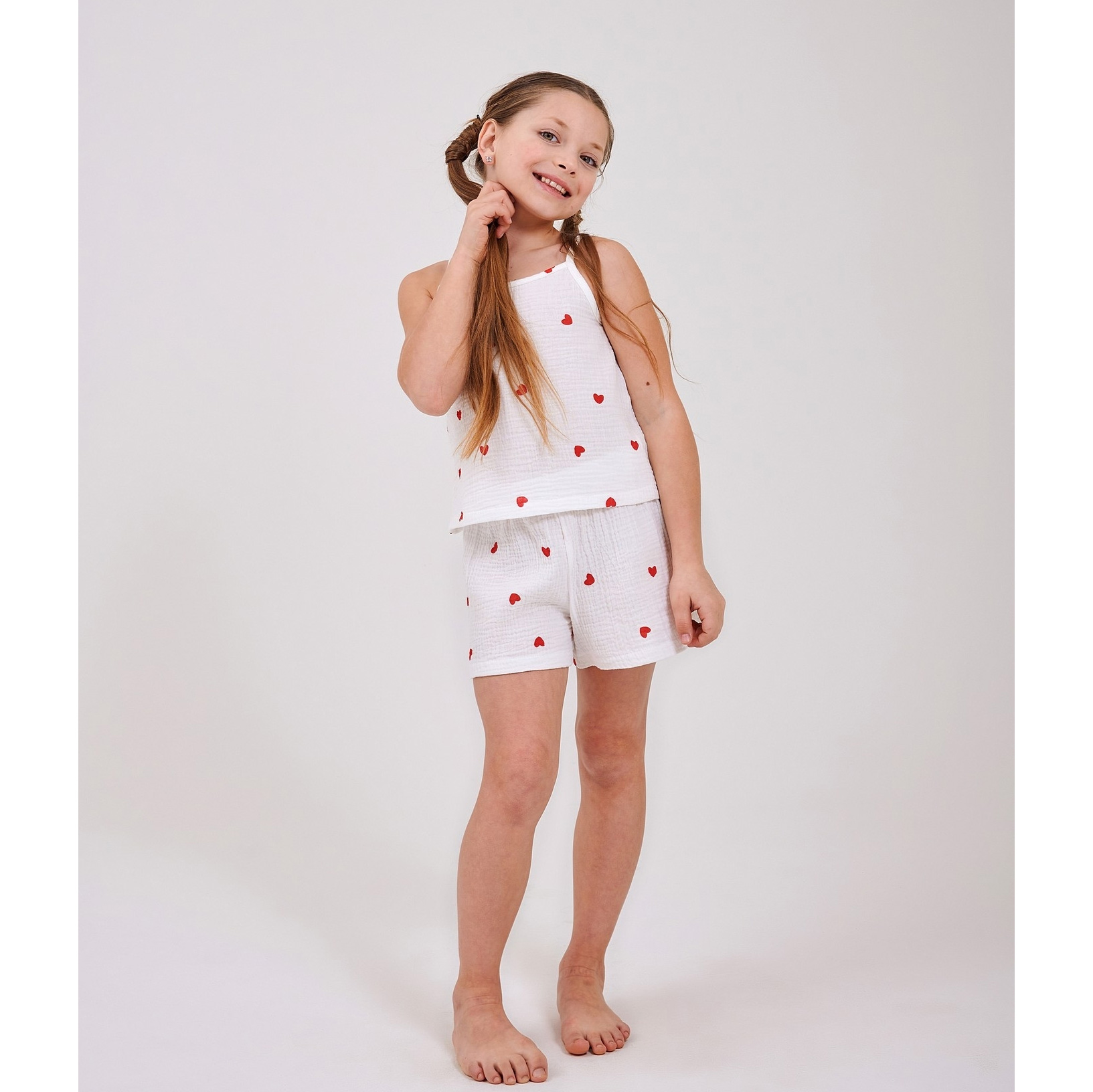 Дитяча літня піжама для дівчинки серця, Smil 104768-1