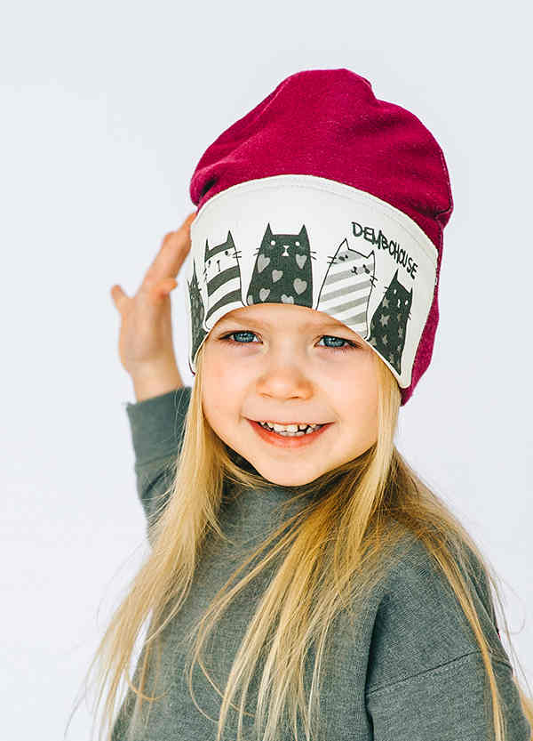Дитяча демісезонна шапочка для дівчинки "Таймсквеа", DemboHouse (ДембоХаус)