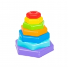 Іграшка розвиваюча "Райдужна пірамідка" 39354, Tigres Тигрес