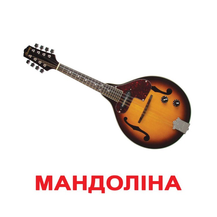 Карточки Домана "Музичні інструменти" украиноязычные, 20 карточек, Вундеркинд с пеленок