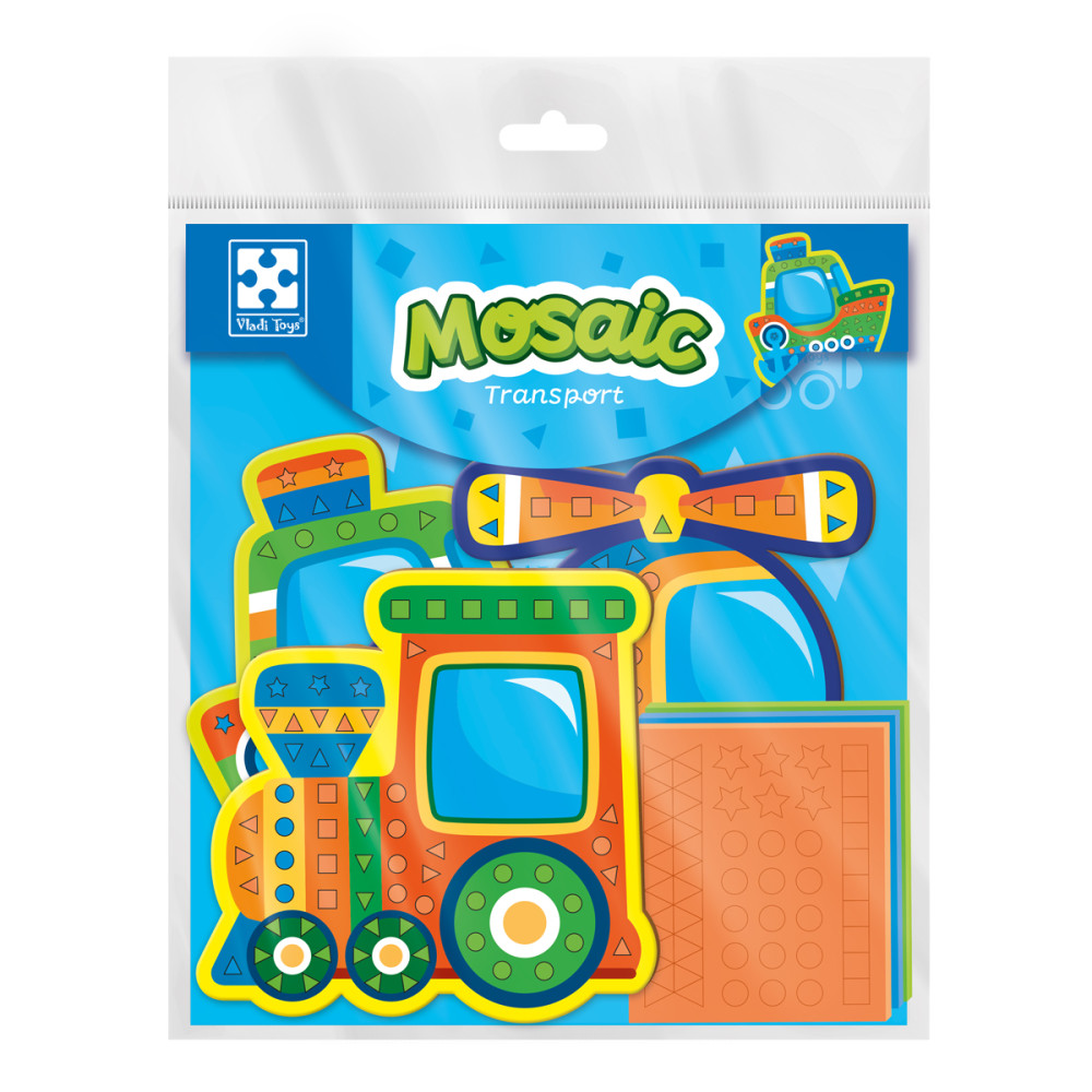 М'яка мозаїка набір для творчості. Транспорт VT4511-10, Vladi Toys
