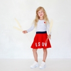 Дитяче плаття для дівчинки, біло-червоне (40710), Wanex (Туреччина)