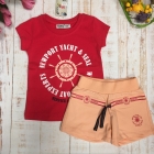 Комплект детская футболка и шорты для девочки  (21439), Wanex
