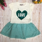 Детское платье для девочки "Сердце" (40226), Wanex