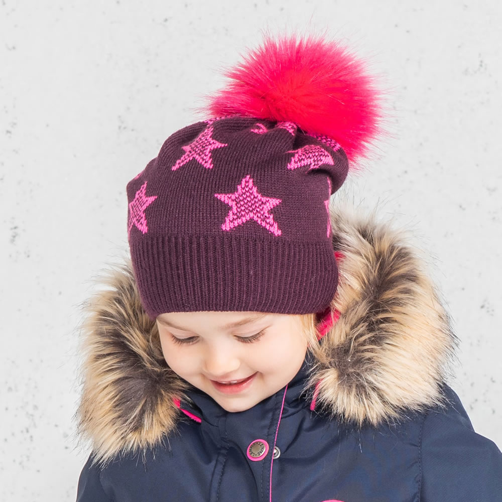 Зимові шапочки для дівчаток